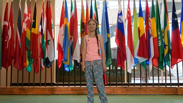 Greta Thunberg at UN