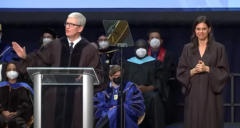 Apple's Tim Cook gives commencement speech at Gallaudet University