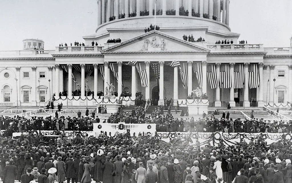 Inauguration of William H. Taft on the Capitol's East Front in March 1909.
