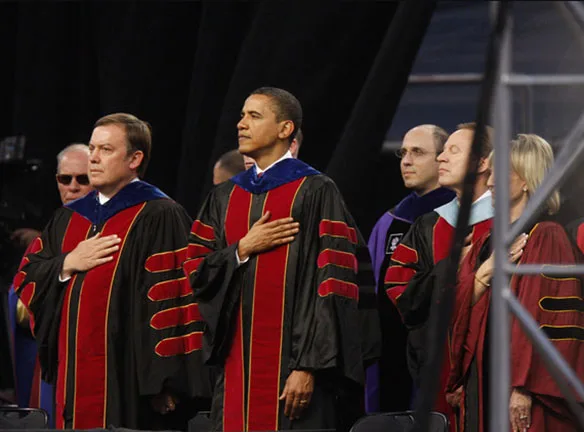 Obama at Arizona State University Commencement 2009.